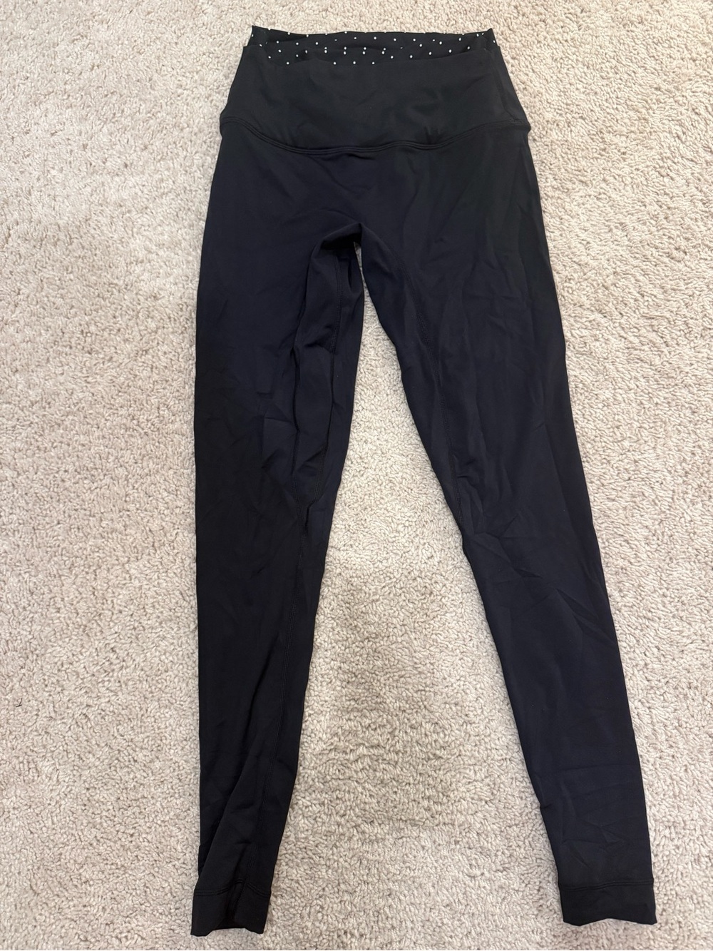 SET Active Black High-Waist Leggings with Rhinestone Waistband